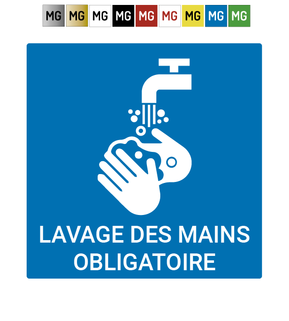 plaque lavage de mains